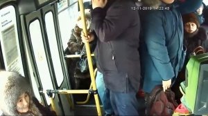 Полное видео инцидента в автобусе. Якутск 2019