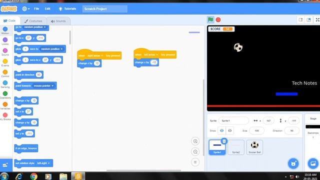 paddle game | SCRATCH TUTORIAL | codes for paddle смотреть онлайн