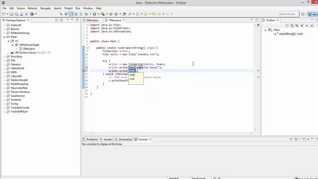 Java Tutorial - In eine txt-Datei schreiben смотреть онлайн