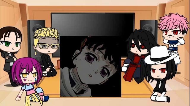 Anime villains react to each other//Kibitsuji Muzan смотреть онлайн