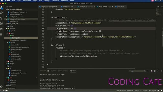 Configuring Firebase for Android and iOS App - Flutter Blog App (iOS and Android Blog App) смотреть онлайн