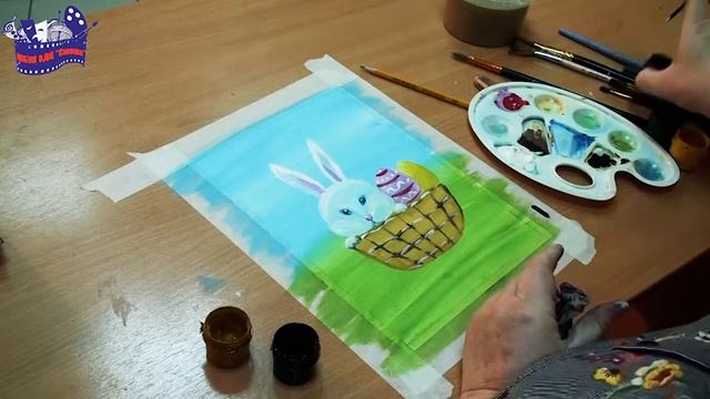 Урок ИЗО "Акварелька". Гуашь. Пасхальный кролик смотреть онлайн