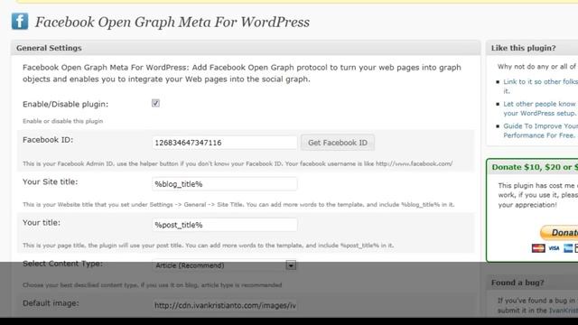 Facebook Open Graph Meta For WordPress смотреть онлайн