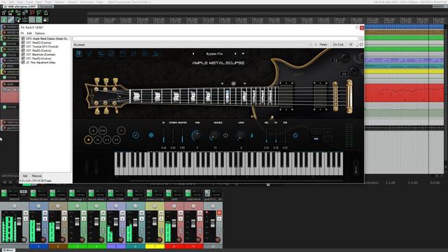 Ample Sound Guitar V3 - Ample Metal Eclipse (AME) Lead Demo (MIDI Download) |【G.O.D.】ボーグ - Afterglo
