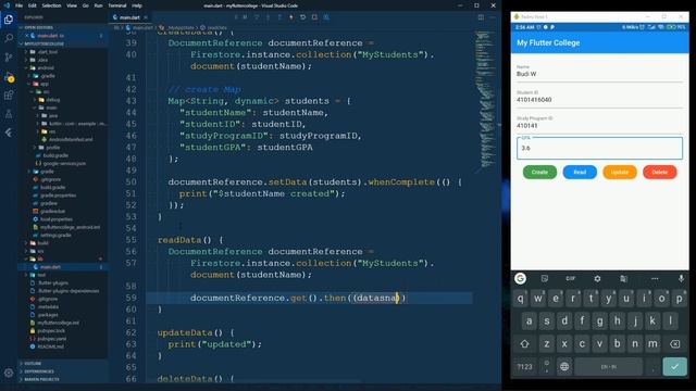 08 Read Data from Firebase - Flutter Firebase Basic CRUD Tutorial смотреть онлайн
