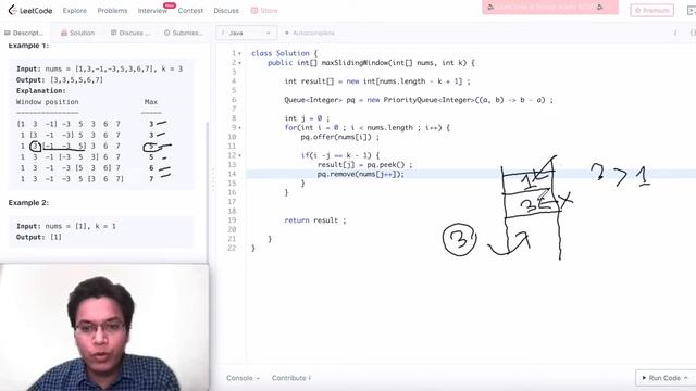 Sliding window max - LC 239 | Applying my template to solve this hard problem смотреть онлайн