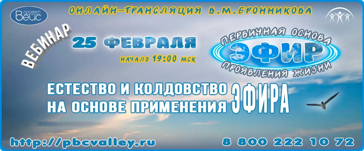 25.02.2022 Вебинар «Естество и колдовство на основе применения эфира» смотреть онлайн