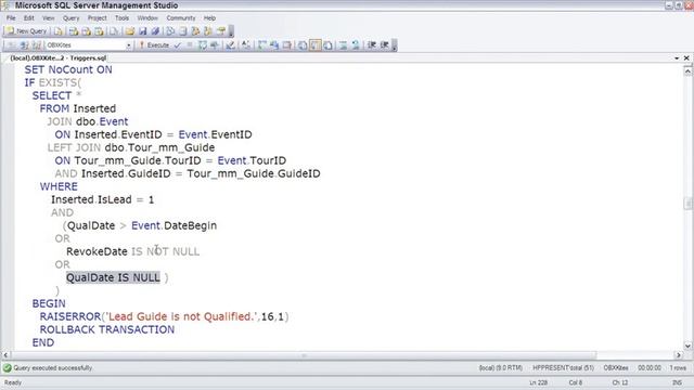 SQL Server Enforcing Complex RI смотреть онлайн