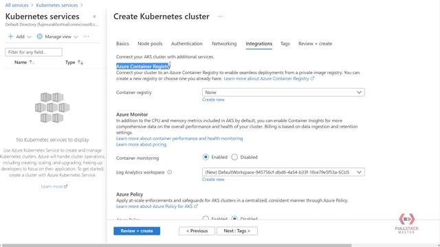 Creating Kubernetes Cluster on Azure Portal Demo смотреть онлайн