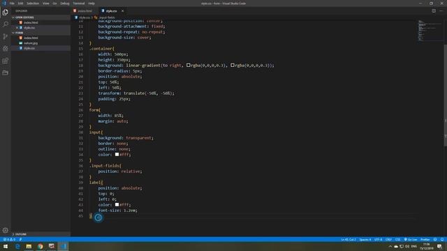 Pure CSS Transparent Login Form slide Up:Focus смотреть онлайн