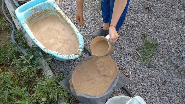 Подготовка глины со своего участка. Глина для ручной лепки. смотреть онлайн