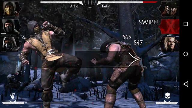 Mortal Kombat X (iOS/Android) - SCORPION Gameplay смотреть онлайн