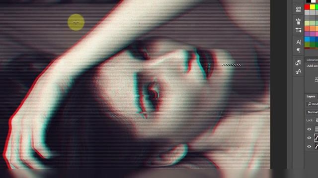 How to Create Amazing Glitch Effect | CRT Glitch Effect - Photoshop Hindi Tutorial (NKGraphicx) смотреть онлайн