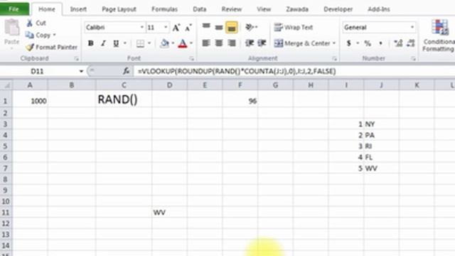 How to use the Random Function in Excel 2010 RAND смотреть онлайн