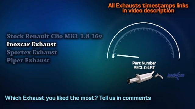 Renault Clio MK1 Exhaust Sound 1.8L 16V ? Tuning,Turbo,Modified,Upgrade,Mods,Piper,Inoxcar,Sportex+ смотреть онлайн