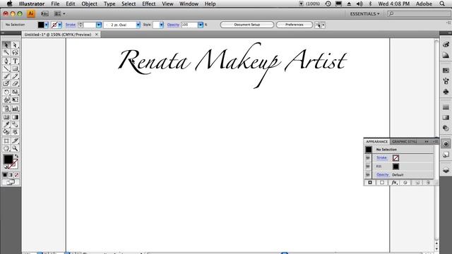 Designing the "Renata" logo using OpenType in Photoshop CS4 via Illustrator CS4 by Terry White смотреть онлайн