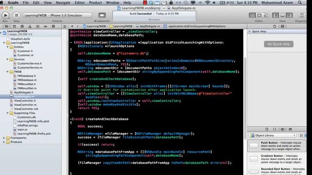 Learning iOS Development Part 13 Sqlite3 Database with FMDB смотреть онлайн