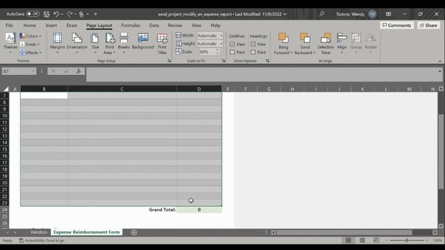5.11.4 Excel Project: Modify an Expense Report смотреть онлайн
