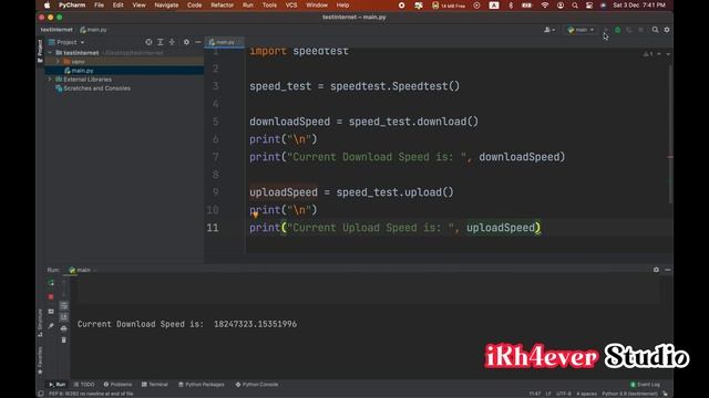 Build Program to Detect Internet Speed download and Upload in Python 2022 смотреть онлайн