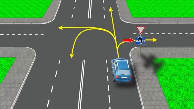 По какому из направлений Вам разрешено продолжить движение? смотреть онлайн