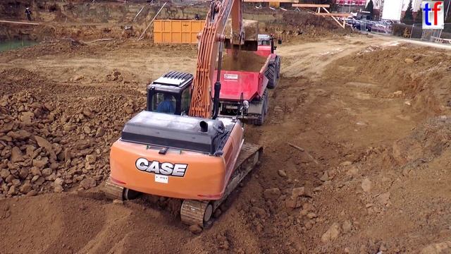 Case CX300C Digging Limestone / Backnang, Germany, 2014. смотреть онлайн