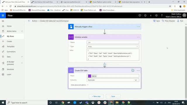 Power Automate Flow How to: Create CSV Tables смотреть онлайн