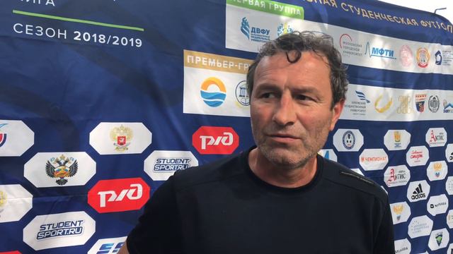 Главный тренер ЧГУ Дени Гайсумов после матча ЧГУ - СПбГУПТД (4:2) смотреть онлайн