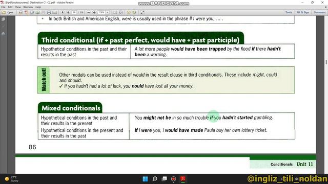 DESTINATION C1-C2   11 - UNIT ! ! INGLIZ TILI 0 DAN, INGLIZ TILINI O'RGANISH