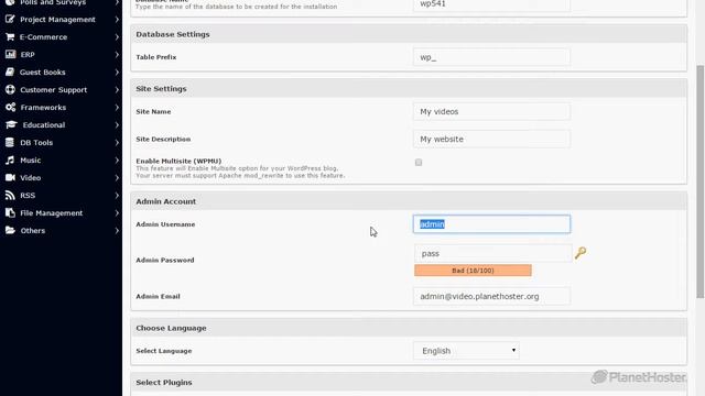 PlanetHoster tutorial, how to install WordPress on your cPanel from Softaculous. смотреть онлайн