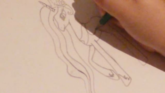 Как нарисовать принцессу Селестию~ 2 часть смотреть онлайн