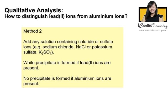 Qualitative Analysis| How to distinguish lead(II) ions from aluminium ions? смотреть онлайн