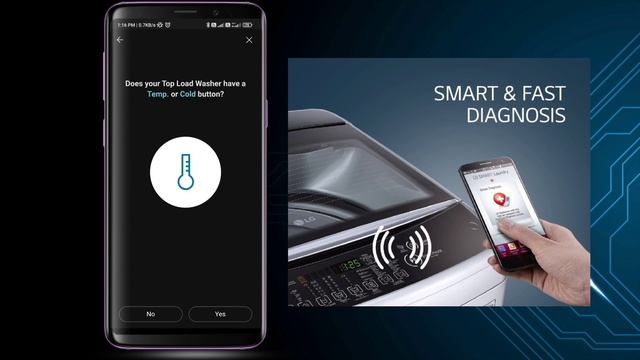 ( LG Top Load Washer) - How To Use Smart Diagnosis Using LG ThinQ App