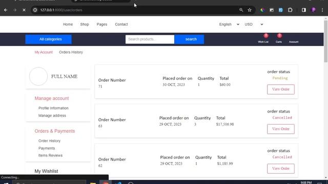Ecommerce Website Laravel Project Free download. Html | Css | TailwindCss | Jquery | Laravel смотреть онлайн