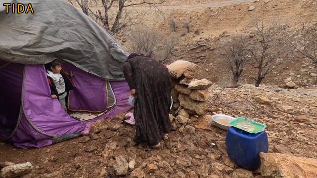 Problems Of A Lonely Nomadic Woman In The Mountains