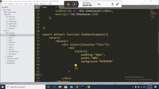 How To Make Sidebar in React JS using React Router | Miz Developers смотреть онлайн