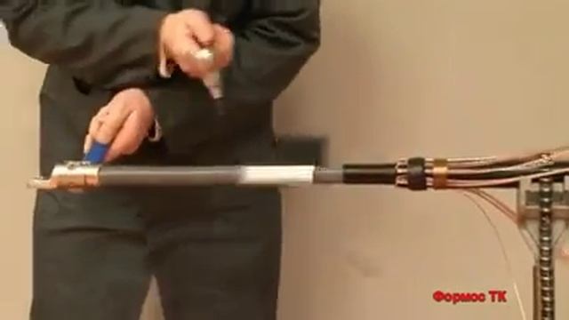 Монтаж концевой кабельной муфты 35 кВ смотреть онлайн
