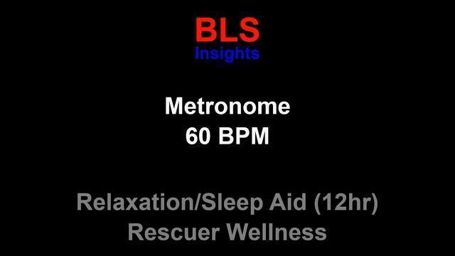 60BPM Metronome - 12 hour - #relaxation #wellness #sleep #listenable смотреть онлайн