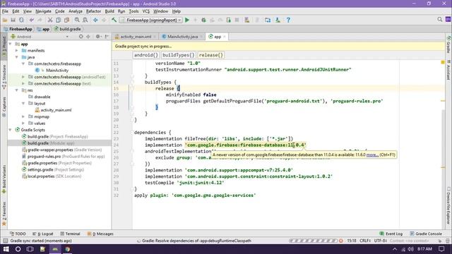 Android Studio Firebase Backend Tutorial #4 - Saving Realtime Data in Firebase & Updating it смотреть онлайн