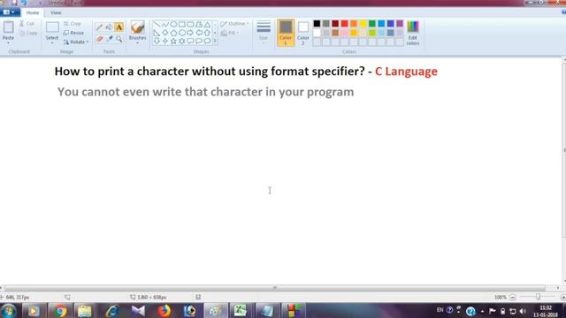 How to print a character without format specifier in C language смотреть онлайн