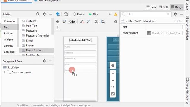 Different Types Of EDITTEXT In ANDROID | Android Studio Tutorial For Beginners смотреть онлайн