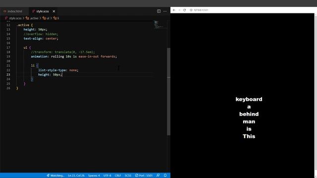 【MBAK】Pure CSS | CSS Text Scroll Effects | Text Slot machine #onlinetutorials смотреть онлайн