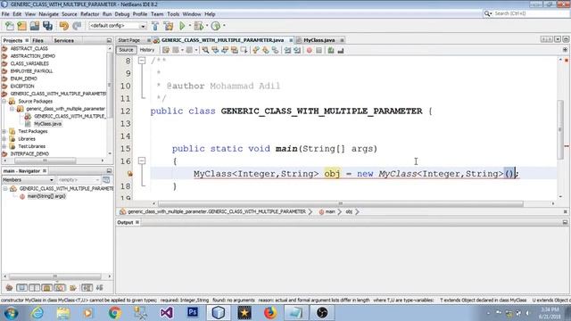 GENERIC CLASS WITH MULTIPLE TYPE PARAMETERS IN JAVA (URDU / HINDI) смотреть онлайн