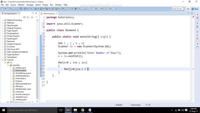 17.Star DaimodP Using nested for loops in Java смотреть онлайн