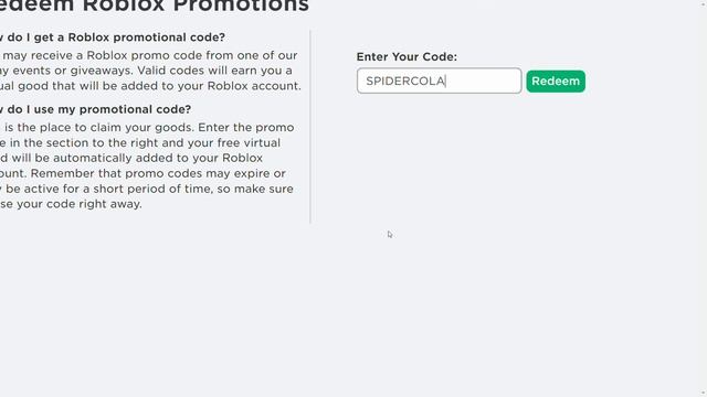 [PROMOCODE] HOW TO GET THE SPIDER COLA IN ROBLOX! смотреть онлайн
