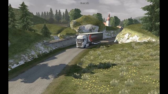 Scania Truck Driving Simulator - Dangerous Drives, GPS Problem and Bends All The Way смотреть онлайн