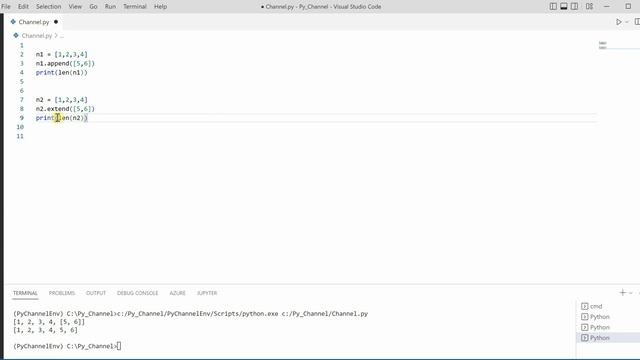 #63 Python for Beginners: Append v/s Extend In Python смотреть онлайн