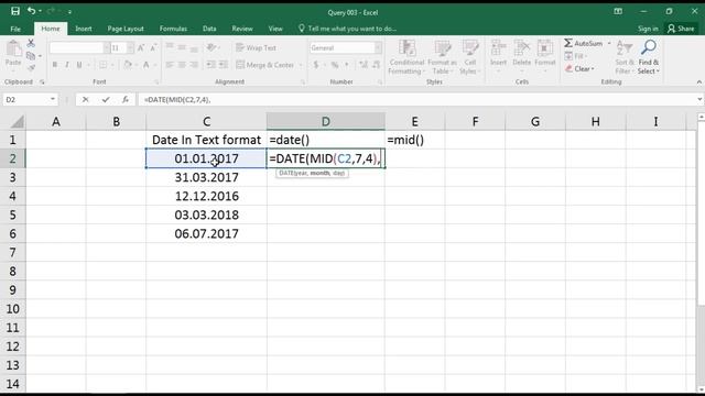 Convert Text Date into a Date Format in EXCEL (Hindi/Urdu Version) смотреть онлайн