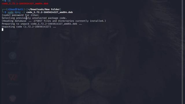 How to install and uninstall Visual Studio Code in Kali Linux | Robaeit Hossan Rihan смотреть онлайн