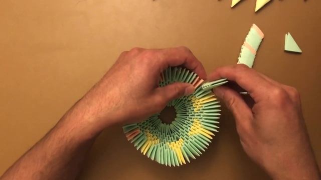 How to make paper flower vase ( 3D origami tutorial ) смотреть онлайн