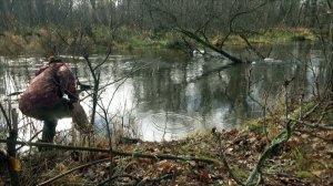 Рыбалка на орешниковые удочки на живца в ноябре